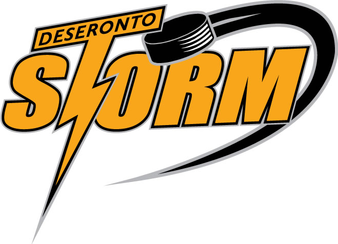 Deseronto Storm 2007-2012 Primary Logo iron on transfers for T-shirts